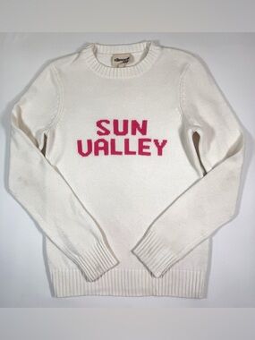 ELLSWORTH + IVEY "Sun Valley" Apres-Ski Knit Cream Pullover Sweater Preppy XS